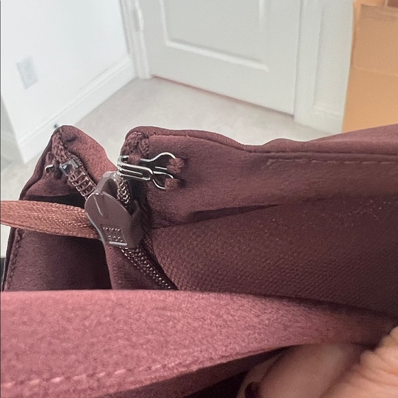 Ann Taylor One-Shoulder midi flare Dress (brown) size 0 - Picture 7 of 9